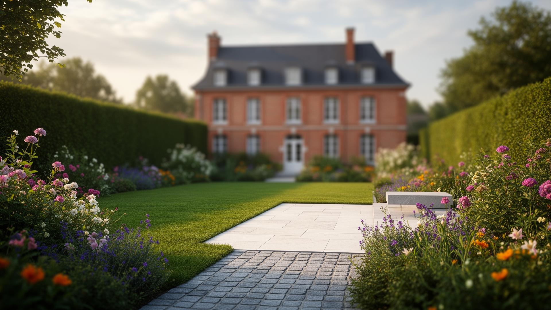 Jardin paysager à Amiens